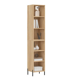 Buffet haut Chêne sonoma 34,5x32,5x180 cm Bois d'ingénierie