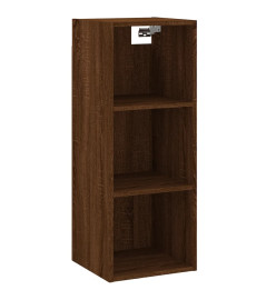 Buffet haut Chêne marron 34,5x32,5x180 cm Bois d'ingénierie