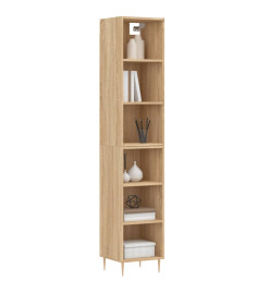 Buffet haut Chêne sonoma 34,5x32,5x180 cm Bois d'ingénierie