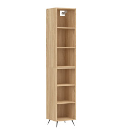 Buffet haut Chêne sonoma 34,5x32,5x180 cm Bois d'ingénierie