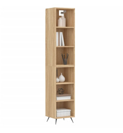 Buffet haut Chêne sonoma 34,5x32,5x180 cm Bois d'ingénierie