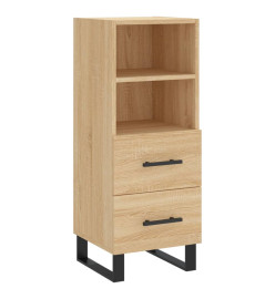 Buffet haut Chêne sonoma 34,5x34x180 cm Bois d'ingénierie