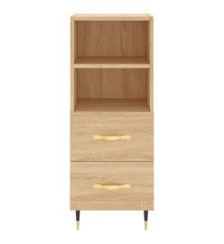 Buffet haut Chêne sonoma 34,5x34x180 cm Bois d'ingénierie