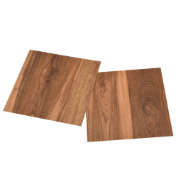Planches de plancher autoadhésives 20 pcs PVC 1,86 m² Marron