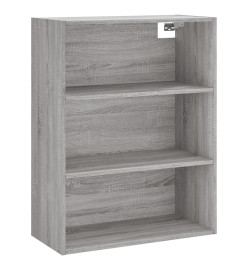 Buffet haut Sonoma gris 69,5x34x180 cm Bois d'ingénierie