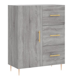 Buffet haut Sonoma gris 69,5x34x180 cm Bois d'ingénierie