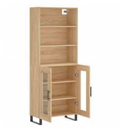 Buffet haut Chêne sonoma 69,5x34x180 cm Bois d'ingénierie