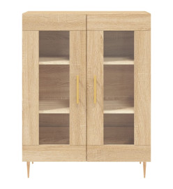 Buffet haut Chêne sonoma 69,5x34x180 cm Bois d'ingénierie