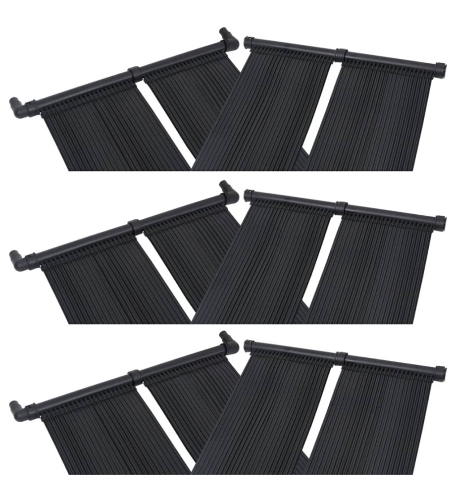 Panneaux solaires de chauffage de piscine 6 pcs 80x310 cm