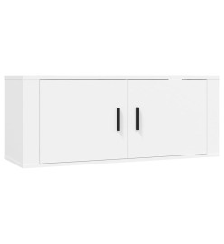 Ensemble de meubles TV 3 pcs Blanc Bois d'ingénierie