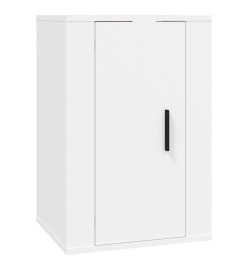 Ensemble de meubles TV 2 pcs Blanc Bois d'ingénierie