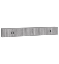 Meubles TV muraux 3 pcs sonoma gris 100x34,5x40 cm