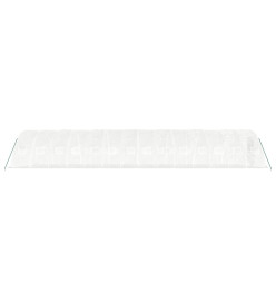 Serre avec cadre en acier blanc 70 m² 14x5x2,3 m