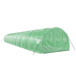 Serre avec cadre en acier vert 54 m² 18x3x2 m