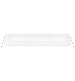 Serre avec cadre en acier blanc 20 m² 10x2x2 m