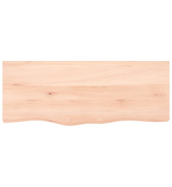 Dessus de table 100x40x2 cm bois de chêne massif non traité