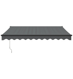 Auvent rétractable automatique anthracite 3x2,5 m