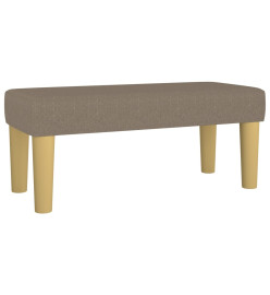 Lit à sommier tapissier avec matelas Taupe 80x200 cm Tissu