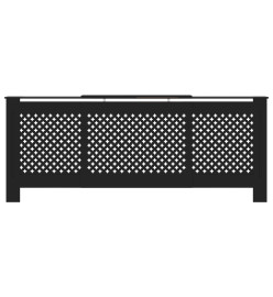 Cache-radiateur MDF Noir 205 cm