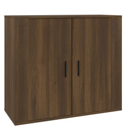 Buffet Chêne marron 80x33x70 cm Bois d'ingénierie