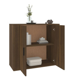 Buffet Chêne marron 80x33x70 cm Bois d'ingénierie