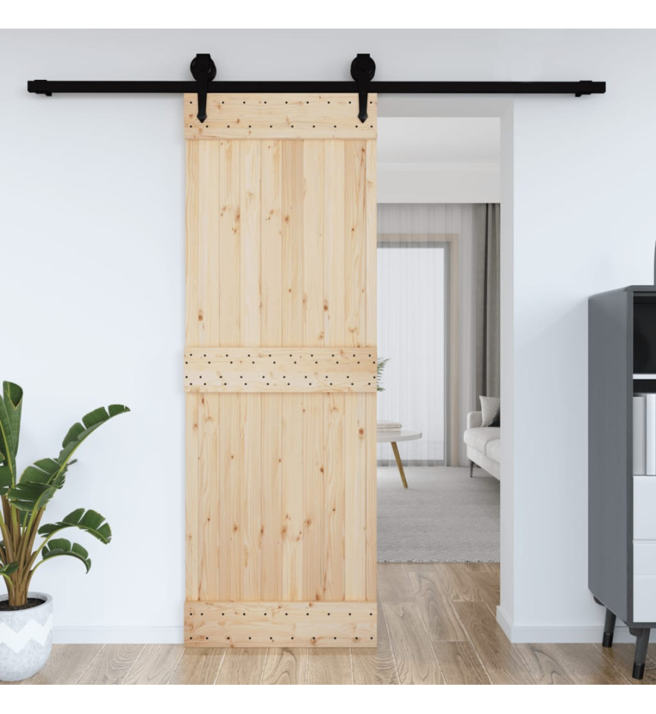 Porte NARVIK 80x210 cm bois massif de pin