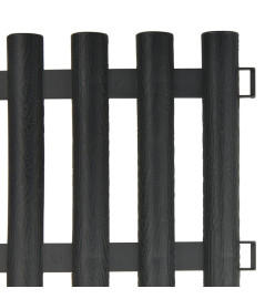 Bordures de pelouse 17 pcs Anthracite 10 m PP