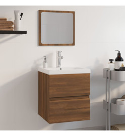 Meubles de salle de bain Chêne marron Bois d'ingénierie