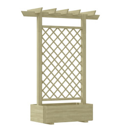 Jardinière pergola 162 x 56 x 204 cm Bois