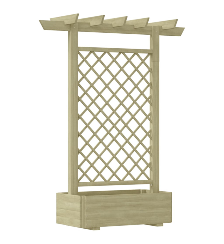 Jardinière pergola 162 x 56 x 204 cm Bois