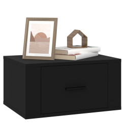 Tables de chevet murales 2 pcs Noir 50x36x25 cm