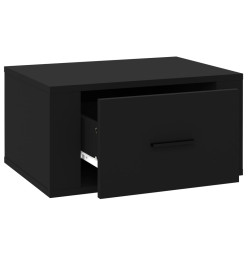 Tables de chevet murales 2 pcs Noir 50x36x25 cm