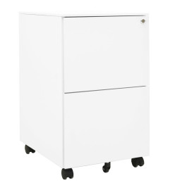 Classeur mobile Blanc 39x45x67 cm Acier