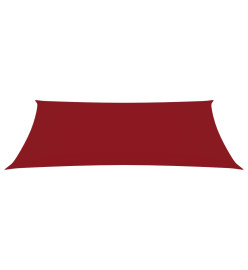 Voile de parasol Tissu Oxford rectangulaire 2x4,5 m Rouge