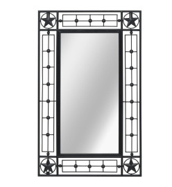 Miroir mural Rectangulaire 50 x 80 cm Noir