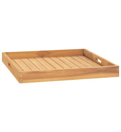 Plateau de service 60x60 cm Bois de teck massif