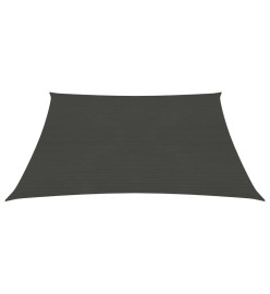 Voile d'ombrage 160 g/m² Anthracite 3x3 m PEHD