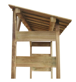 Abri de stockage du bois de chauffage 150x44x176 cm Pin imprégné