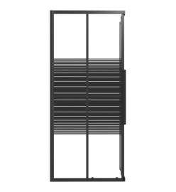 Cabine de douche à rayures ESG 90x70x180 cm Noir