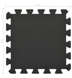 Tapis de sol 54 pcs 4,86㎡ Mousse EVA Noir