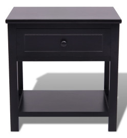 Table de chevet Bois Noir