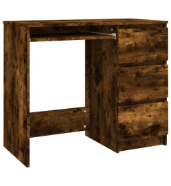 Bureau Chêne fumé 90x45x76 cm Bois d'ingénierie