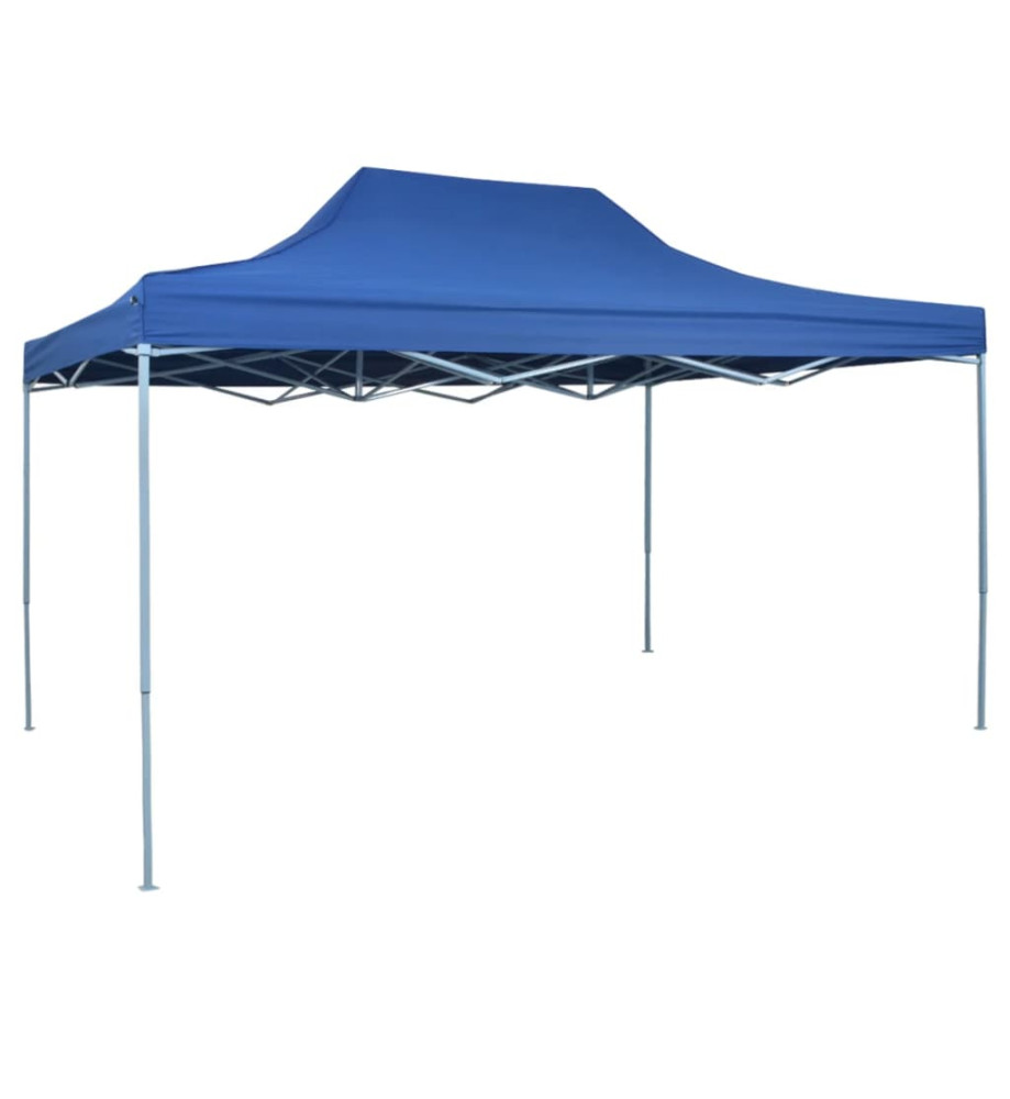 Tente pliable 3 x 4,5 m Bleu