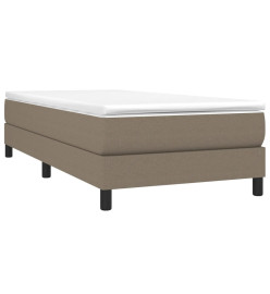 Sommier à ressorts de lit Taupe 100x200 cm Tissu