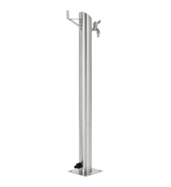 Colonne à eau de jardin ronde Acier inoxydable 95 cm