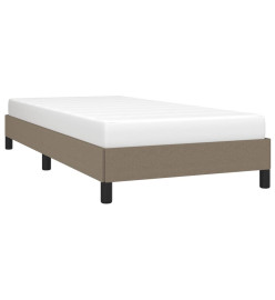 Cadre de lit Taupe 100x200 cm Tissu