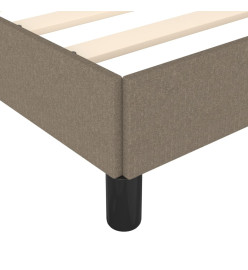 Cadre de lit Taupe 100x200 cm Tissu