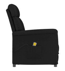 Fauteuil de massage Noir Similicuir daim