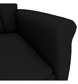 Fauteuil de massage Noir Similicuir daim