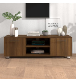 Meuble TV Chêne marron 110x40x35 cm Bois d'ingénierie